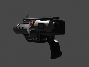 Pistol-Cyber 3D मॉडल