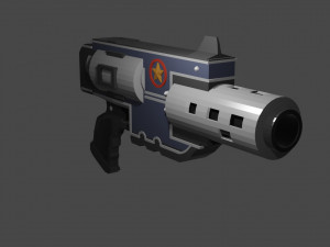 Pistol-Cyber 3D मॉडल