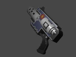 Pistol-Cyber 3D मॉडल