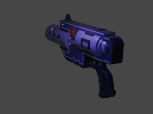 Pistol-Cyber 3D मॉडल