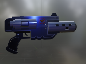 Pistol-Cyber 3D मॉडल
