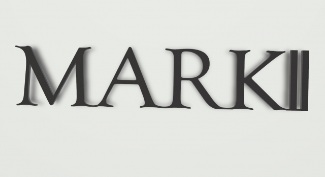Nameplate logo Toyota MARK2 3D 프린트 모델 .c4d .max .obj .3ds .fbx .stl .blend 