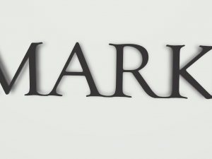 Nameplate logo Toyota MARK2 3D Print Model
