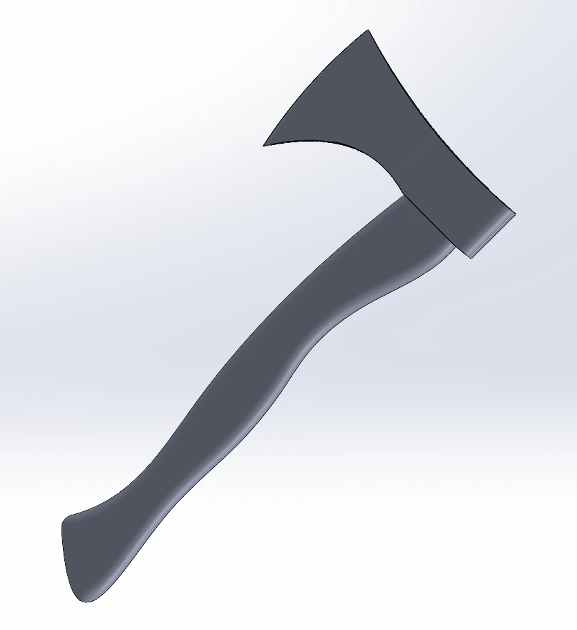 Axe 3D Print Model .c4d .max .obj .3ds .fbx .stl .blend 