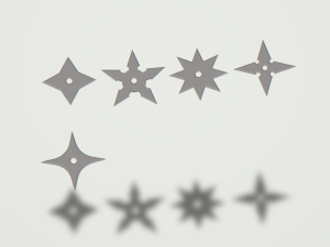 Ninja stars 3D Print Model