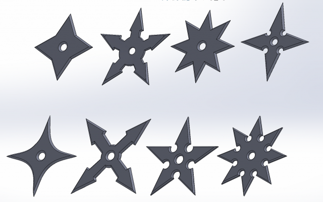 Kunai 3D 打印模型 .c4d .max .obj .3ds .fbx .stl .blend 