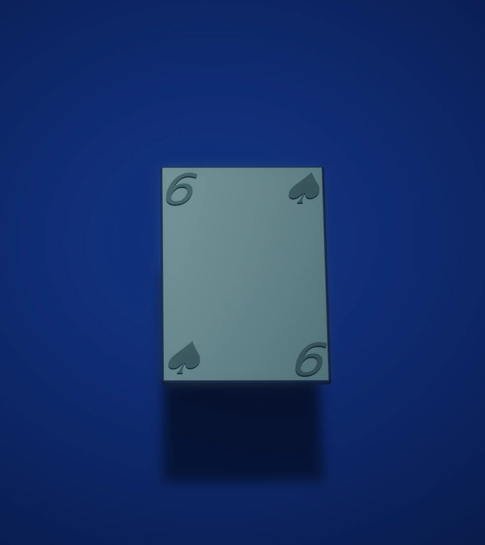 Playing cards 3D Print Model .c4d .max .obj .3ds .fbx .stl .blend