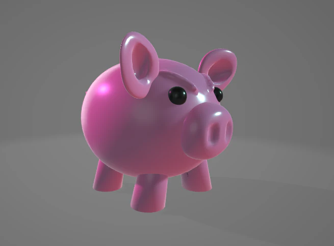ANGRY LITTLE PIG - 3D MODEL 3D Model .c4d .max .obj .3ds .fbx .stl .blend