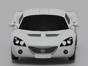 Car Opel Speedster 3D Model