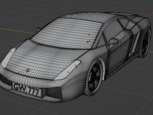 Sport-car Gallardo 3D Model