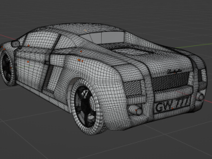 Sport-car Gallardo 3D Model