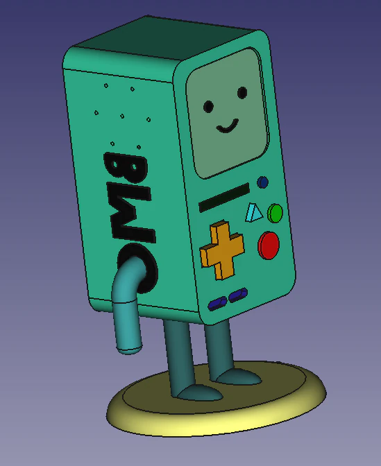 BMO - Adventure Time 3D Print Model .c4d .max .obj .3ds .fbx .stl .blend 