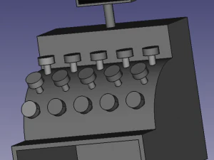 Cash register 3D Print Model