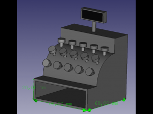 Cash register 3Dプリントモデル