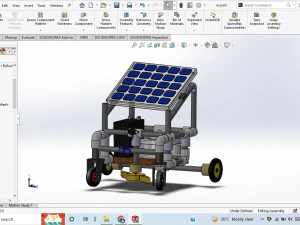 Grasmaaier op zonne-energie 3D printmodel