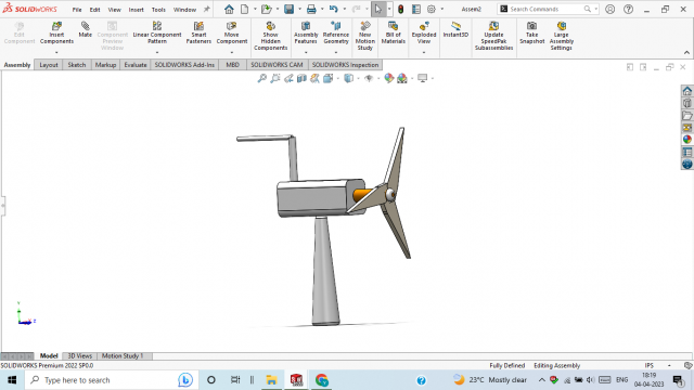 Windmill 3D Print Model .c4d .max .obj .3ds .fbx .stl .blend 