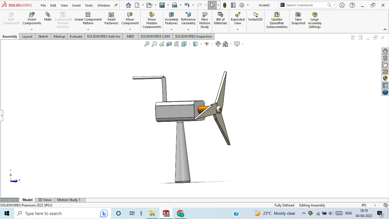 風車 3Dプリントモデル .c4d .max .obj .3ds .fbx .stl .blend 