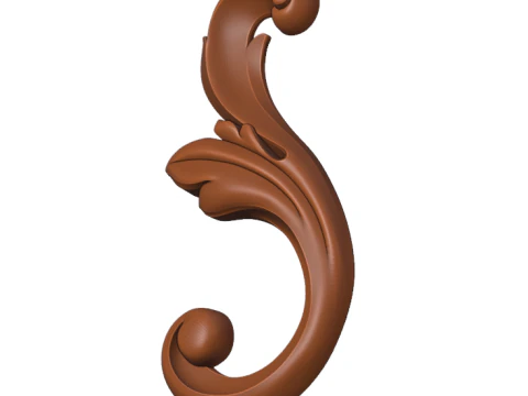 Leaf ornament cnc model 3D Model