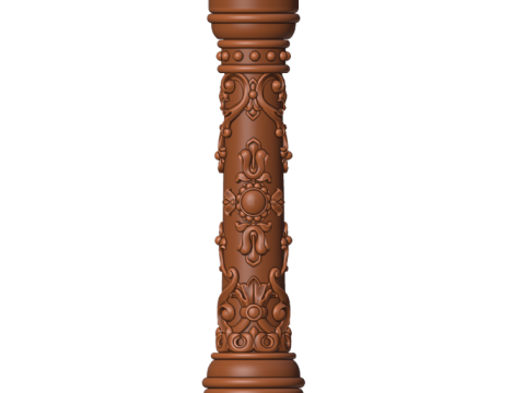 Column with ornament 3Dモデル