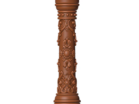 Kolumna z ozdobą Model 3D