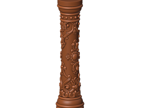 Column with ornament 3D Model