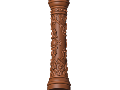 Column with ornament 3D Model