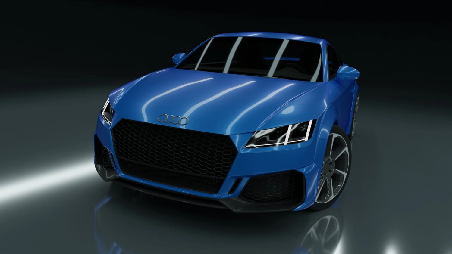 Audi TT RS Coupe 2019 3D Model .c4d .max .obj .3ds .fbx .stl .blend 