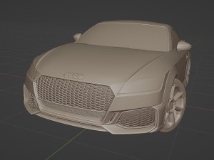 Audi TT RS Coupe 2019 3D Model