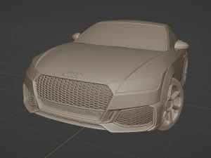 Audi TT RS Coupe 2019 3D Model