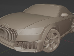 Audi TT RS Coupe 2019 3D Model