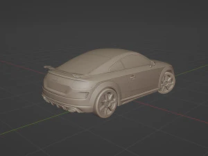 Audi TT RS Coupe 2019 3D Model