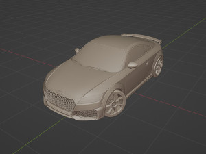 Audi TT RS Coupe 2019 3D Model