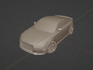 Audi TT RS Coupe 2019 3D Model