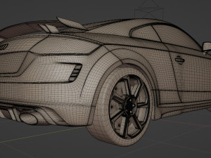 Audi TT RS Coupe 2019 3D Model
