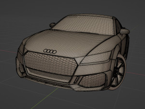 Audi TT RS Coupe 2019 3D Model