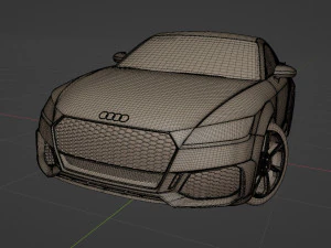 Audi TT RS Coupe 2019 3D Model