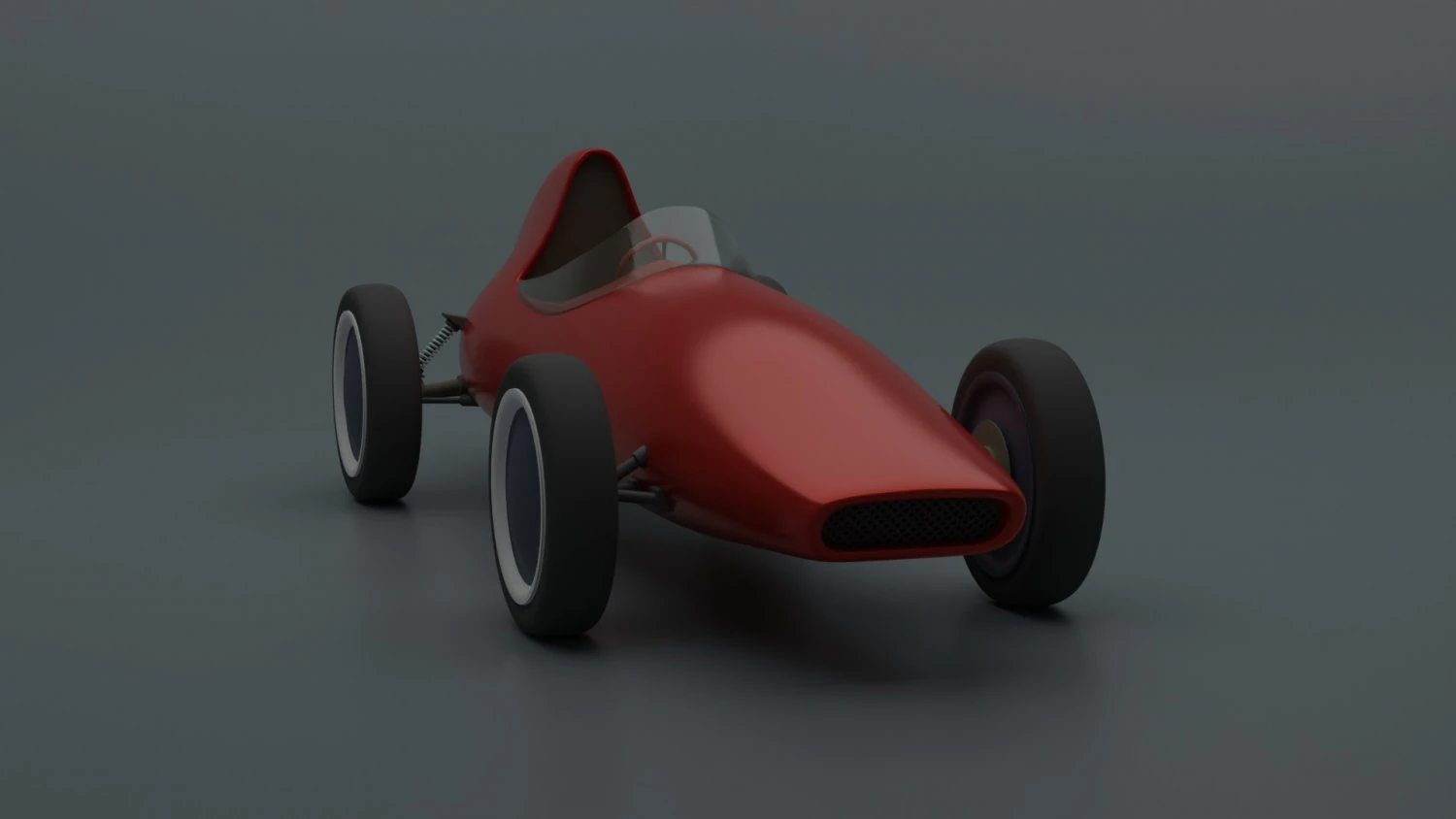 Racing Retro Car 3D Model .c4d .max .obj .3ds .fbx .stl .blend