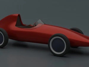 Racing Retro Car 3D Model