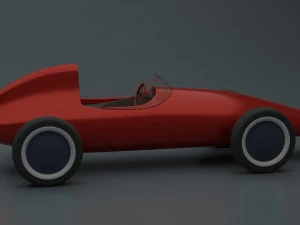 Racing Retro Car 3D Model