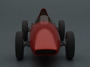 Racing Retro Car 3D मॉडल