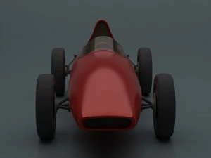 Racing Retro Car 3D Model