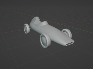 Racing Retro Car 3D मॉडल