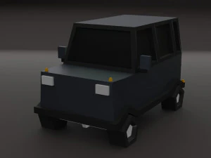 Lowpoly cars 3D Model