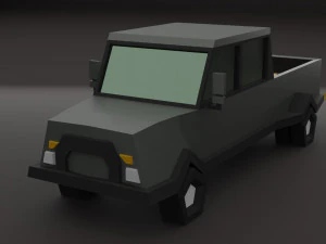 Lowpoly cars 3D Model