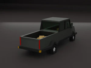 Lowpoly cars 3D Model