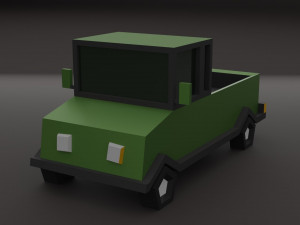 Lowpoly cars 3D 모델