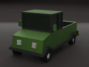 Lowpoly cars 3D Model