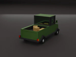 Lowpoly cars 3D Model