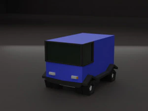 Lowpoly cars 3D Model