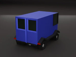 Lowpoly cars 3D Model